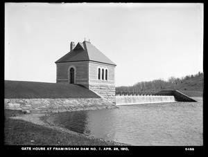 Sudbury Department, Framingham Dam No. 2, Gatehouse, Framingham, Mass., Apr. 28, 1910