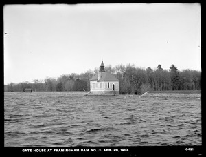 Sudbury Department, Framingham Dam No. 3, Gatehouse, Framingham, Mass., Apr. 28, 1910