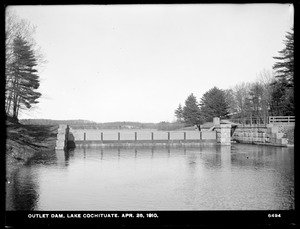 Sudbury Department, Lake Cochituate, Outlet Dam, Framingham, Mass., Apr. 28, 1910