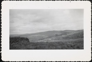 View of an expansive landscape and sky