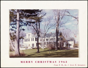 Merry Christmas, 1963, from F. R., Jr. & Joan E. Appleton