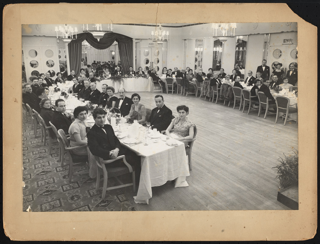 Silver wedding anniversary celebration of Mr. and Mrs. Levon Abadjian at the Dorchester Hotel, 7th November 1953