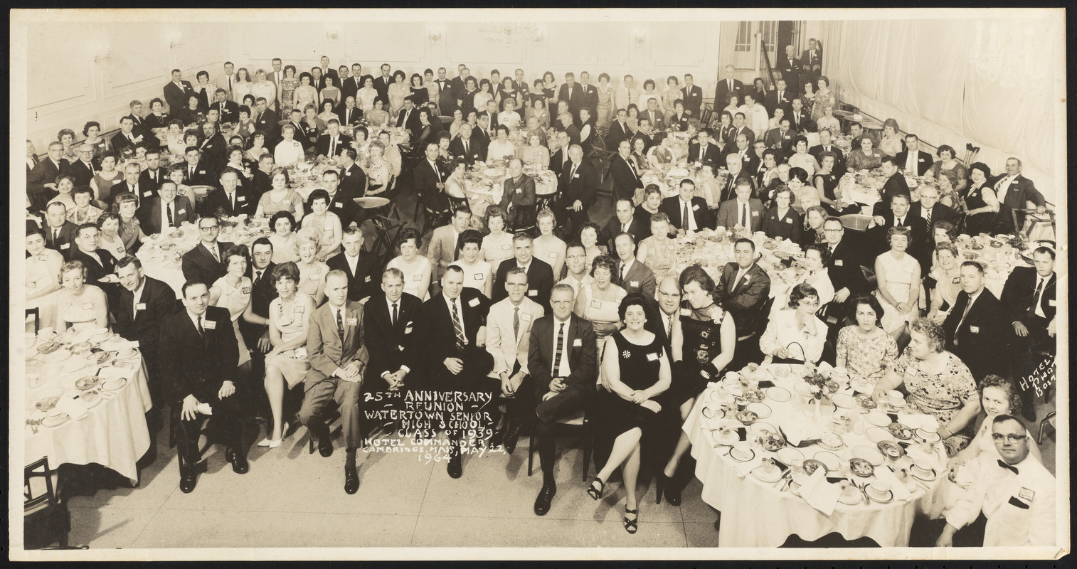 25th anniversary reunion - Watertown Senior High School Class of 1939
