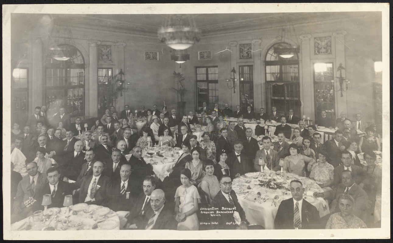 Convention banquet Armenian Benevolent Union