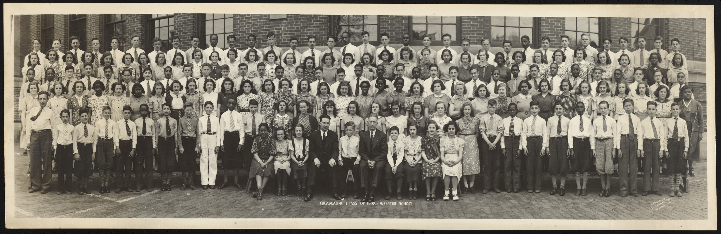 Graduating class of 1938 - Webster School