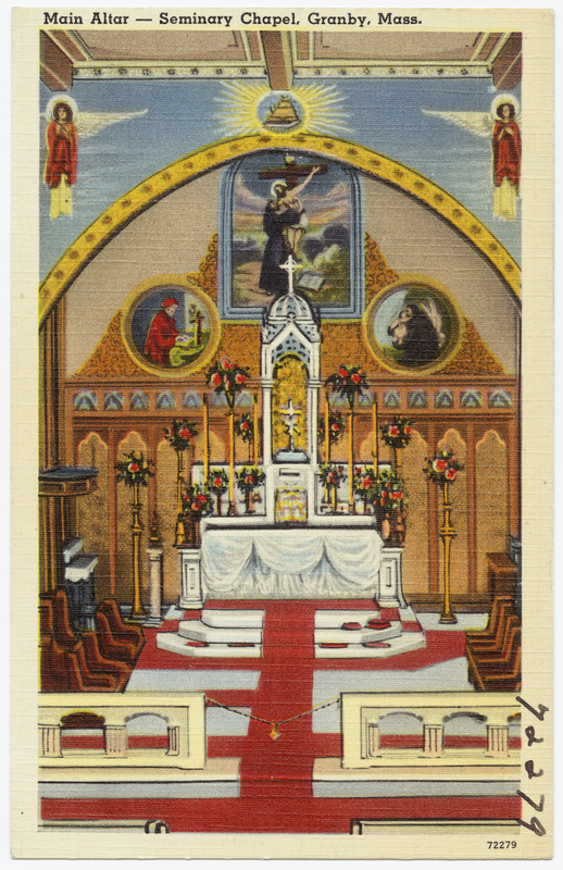 Main Altar Seminary Chapel, Granby, Mass. Digital Commonwealth