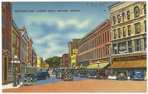 Merchants Row looking north, Rutland, Vermont