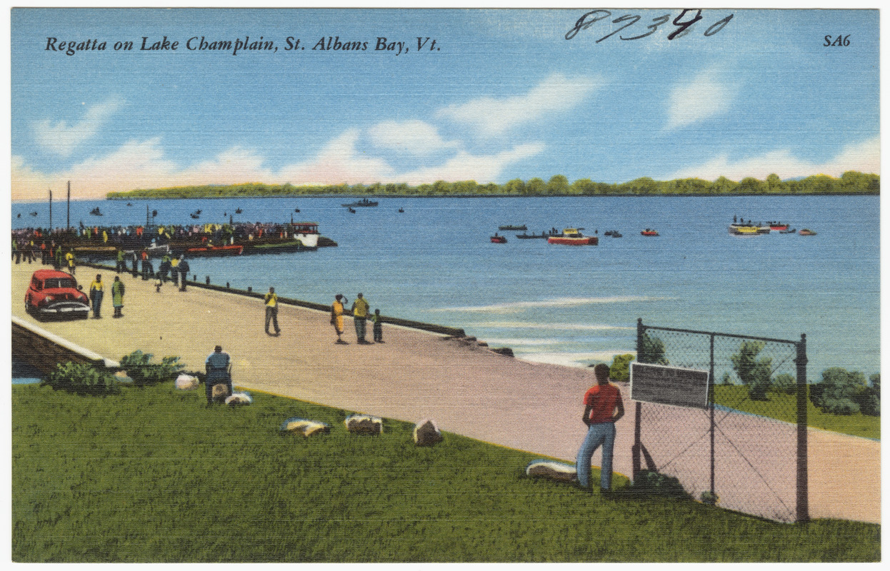 Regatta on Lake Champlain, St. Albans Bay, Vt. Digital Commonwealth