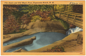 The basin and Old Man's Foot, Franconia Notch, N.H.