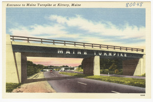 Entrance to Maine Turnpike at Kittery, Maine