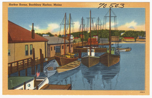 Harbor scene, Boothbay Harbor, Maine