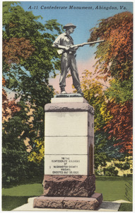 A-11. Confederate Monument, Abingdon, Va.