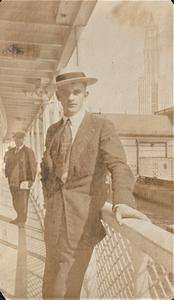 Unidentified man on the S.S. Arapahoe