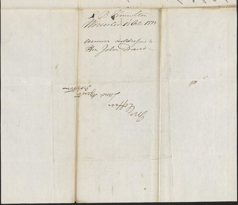 John Davis to George Coffin, 18 October 1833 - Digital Commonwealth