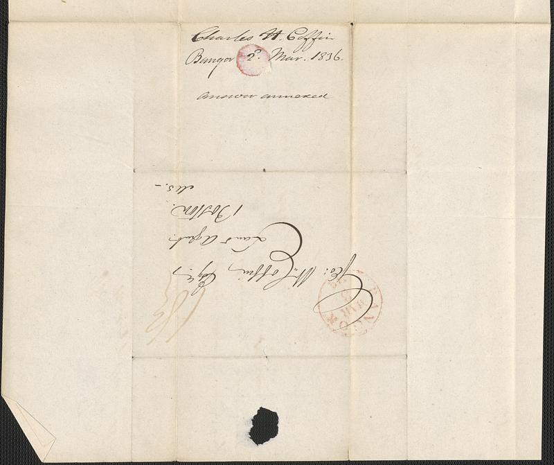 Charles H. Coffin to George Coffin, 2 March 1836 - Digital Commonwealth