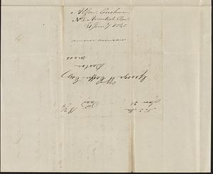 Alfred Cushman to George Coffin, 31 January 1840