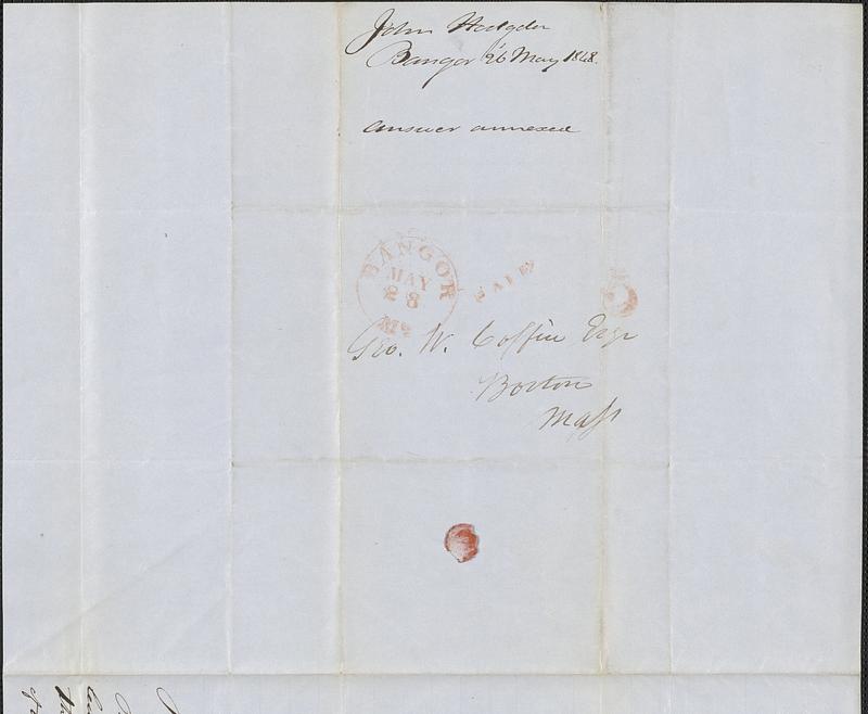 John Hodgdon to George Coffin, 26 May 1848 - Digital Commonwealth