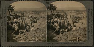 Excavators at work, old Corinth, Greece