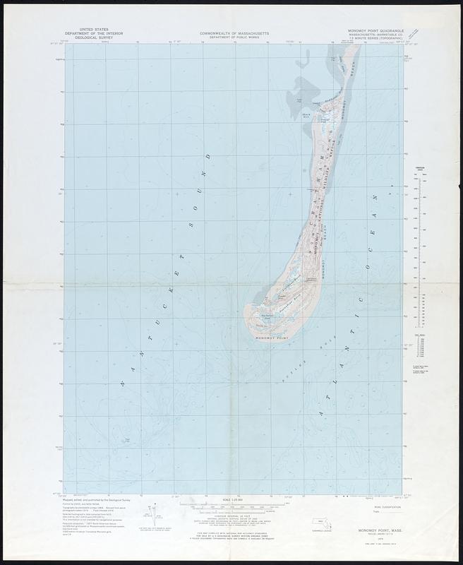 Monomoy Point Quadrangle Massachusetts, Barnstable Co.