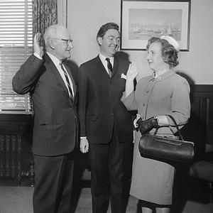 Library trustee swearing in, City Hall, New Bedford