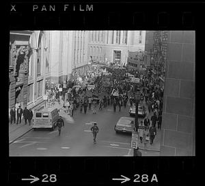 "Free Fred Hampton" parade, downtown Boston (Arch Street)
