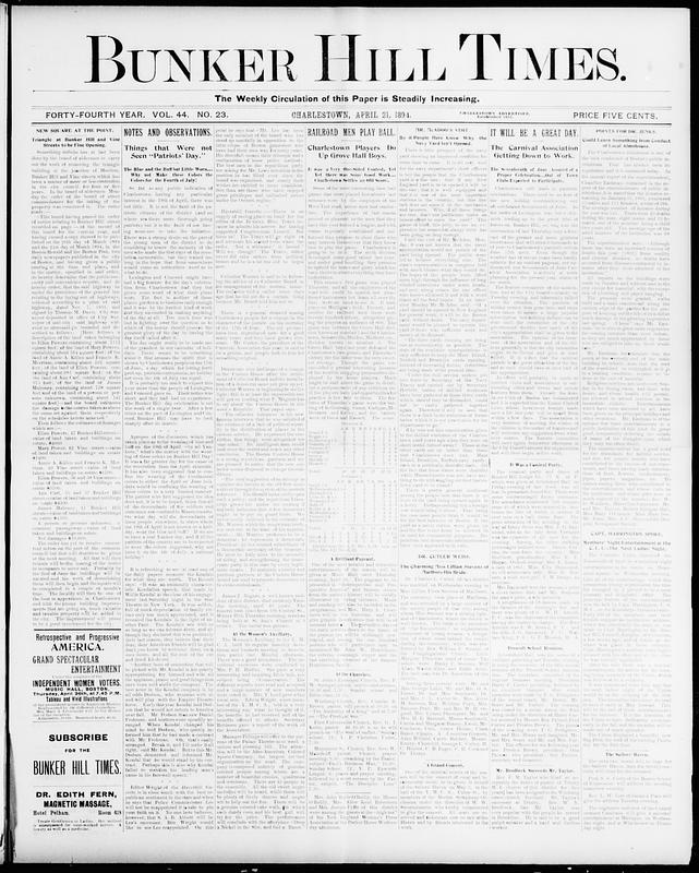 Bunker Hill Times, April 21, 1894 Digital Commonwealth