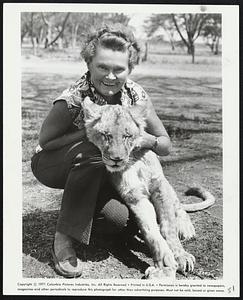 Joy Adamson, author of the Elsa books and "Born Free," "Living Free," and "Forever Free," will be the recipient of the Joseph Wood Krutch award from the Humane Society at the awards banquet in Newport, R. I., Saturday night. "Living Free" has been filmed by Columbia Pictures for 1972 release.