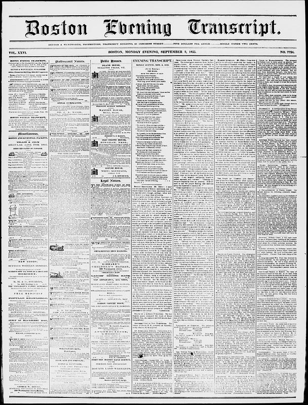 Boston Evening Transcript - Digital Commonwealth