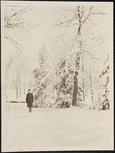 Serge Koussevitzky in the snow