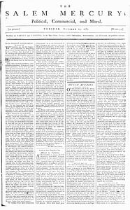 The Salem Mercury: Political, Commercial, and Moral