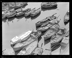 Boats by a pier