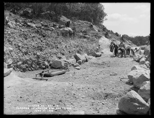 Weston Aqueduct, Section 15, hard-pan excavation, stations 685 to 686, Weston, Mass., Jun. 23, 1902