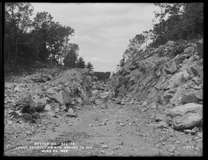 Weston Aqueduct, Section 15, ledge excavation, stations 683+50 to 682, Weston, Mass., Jun. 23, 1902