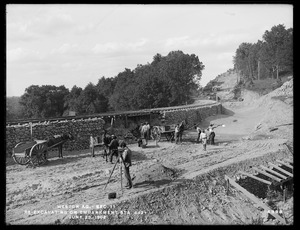 Weston Aqueduct, Section 11, reexcavating on embankment, station 442+, Wayland, Mass., Jun. 23, 1902