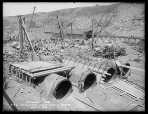 Wachusett Dam, steel increasers, lower gate chamber, Clinton, Mass., Jul. 2, 1902
