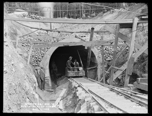 Weston Aqueduct, Section 13, west portal of Tunnel No. 4, Weston, Mass., Aug. 4, 1902