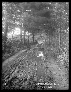Weston Aqueduct, Section 2, chronic condition of road to Shanahan's camp, Framingham, Mass., Aug. 7, 1902