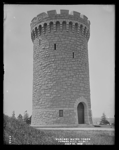 Distribution Department, Southern High Service Forbes Hill Reservoir, Masonry Water Tower, Quincy, Mass., Jul. 14, 1902