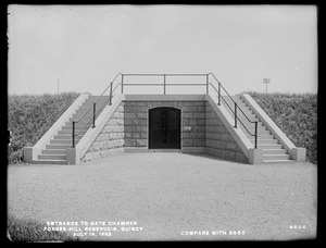 Distribution Department, Southern High Service Forbes Hill Reservoir, entrance to Gate Chamber (compare with No. 3650), Quincy, Mass., Jul. 14, 1902