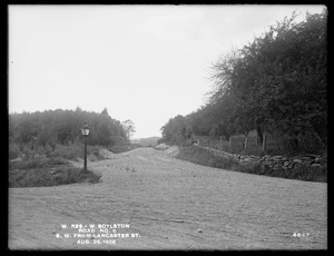 Wachusett Reservoir, Road No. 6, southwesterly from Lancaster Street, West Boylston, Mass., Aug. 26, 1902