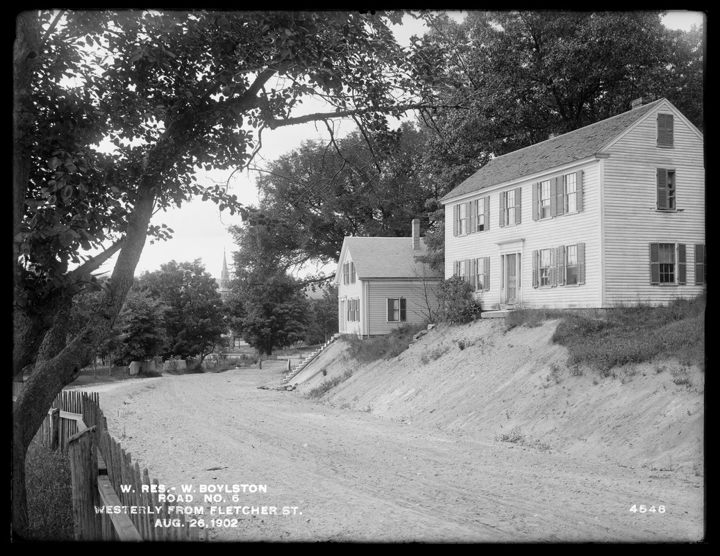 Wachusett Reservoir, Road No. 6, westerly from Fletcher Street, West
