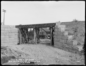 Wachusett Reservoir, railroad bridge near South Boylston Station, West Boylston, Mass., Oct. 4, 1902