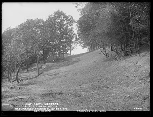 Distribution Department, Low Service Pipe Lines, Section 12, resurfaced trench south of station 478 (compare with No. 4519), Medford, Mass., Sep. 16, 1902