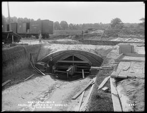 Weston Aqueduct, Section 5, aqueduct under railroad at Nobscot, Framingham, Mass., Oct. 8, 1902