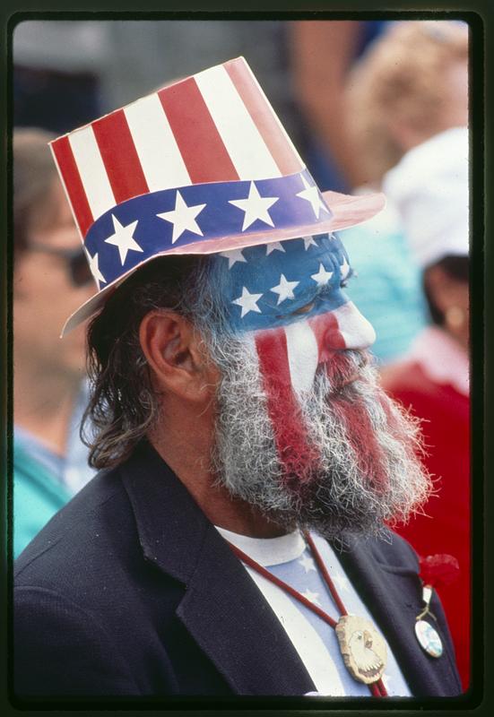 Patriotic gentleman on July 4th, Charlestown