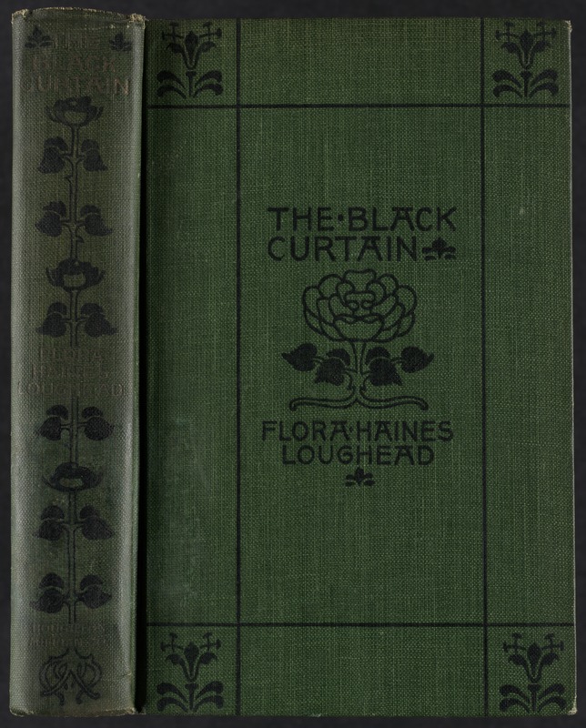 The black curtain [Spine and front cover]