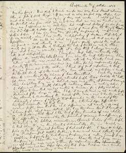 Letter from Richard Davis Webb, Dublin, [Ireland], to Caroline Weston, 14th of October 1851