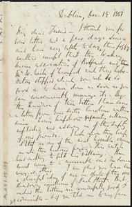Letter from Richard Davis Webb, Dublin, [Ireland], to Anne Warren Weston, Dec. 19, 1851