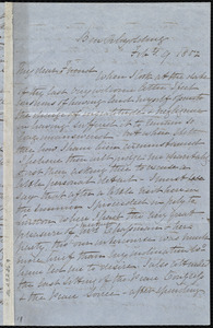 Letter from Elizabeth Pease Nichol, Ben Rhydding, [England], to Anne Warren Weston, Feb'y 9, 1852