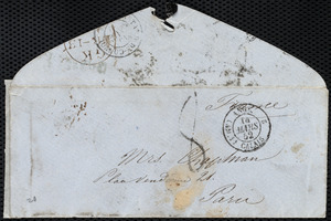 Letter from Victor Schoelcher, 3 Holler Place, Fulham Road, Brompton, [England], to Maria Weston Chapman, 13 March 1852